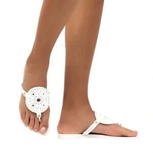 Jack Rogers Georgica Jelly Flip Flop White 8